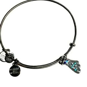 Alex & Ani Shooting Star Gunmetal Bangle Bracelet